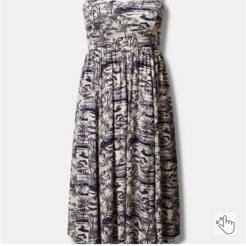 White and navy boat dress